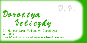 dorottya veliczky business card